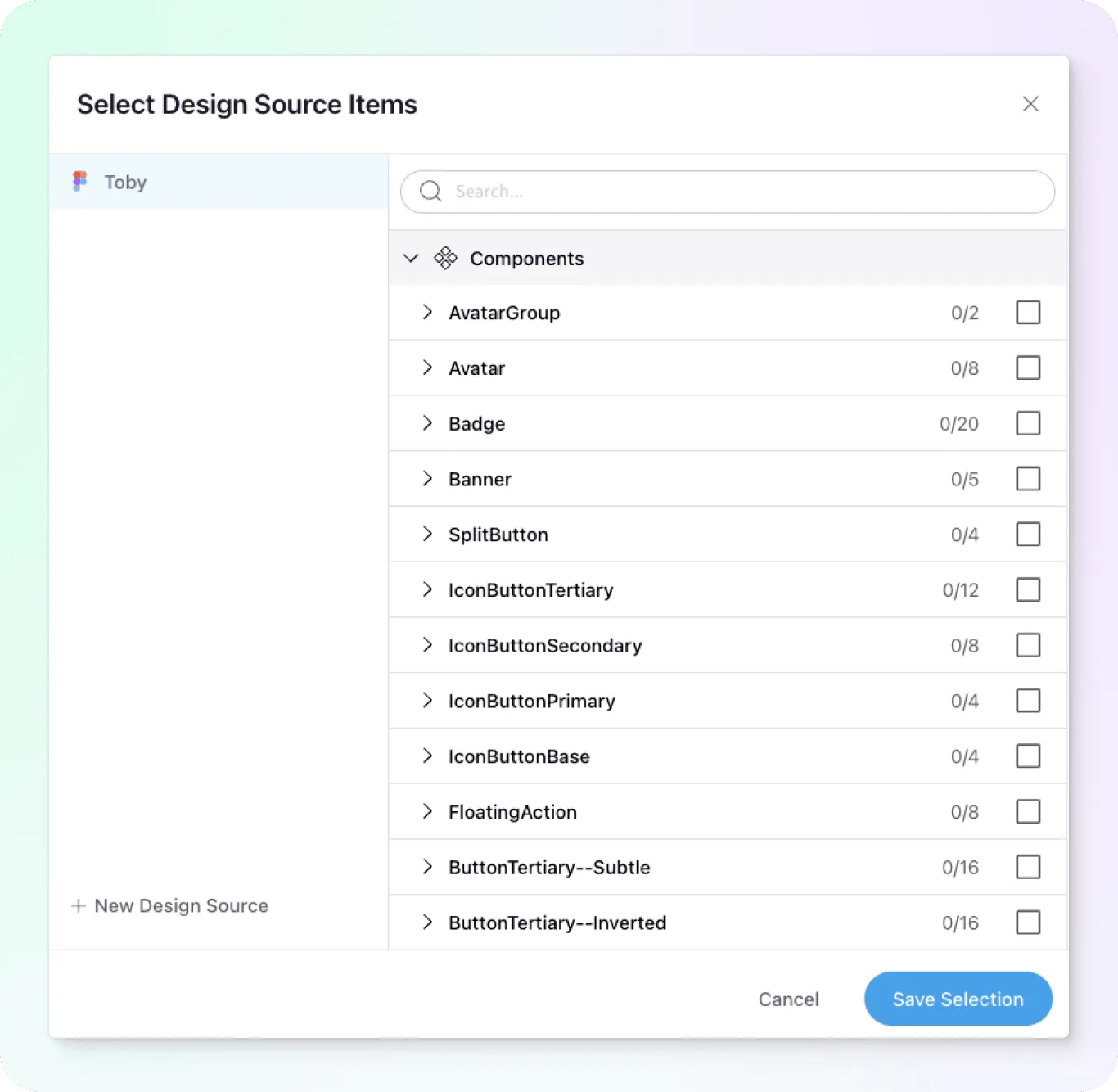 Design source tile selection